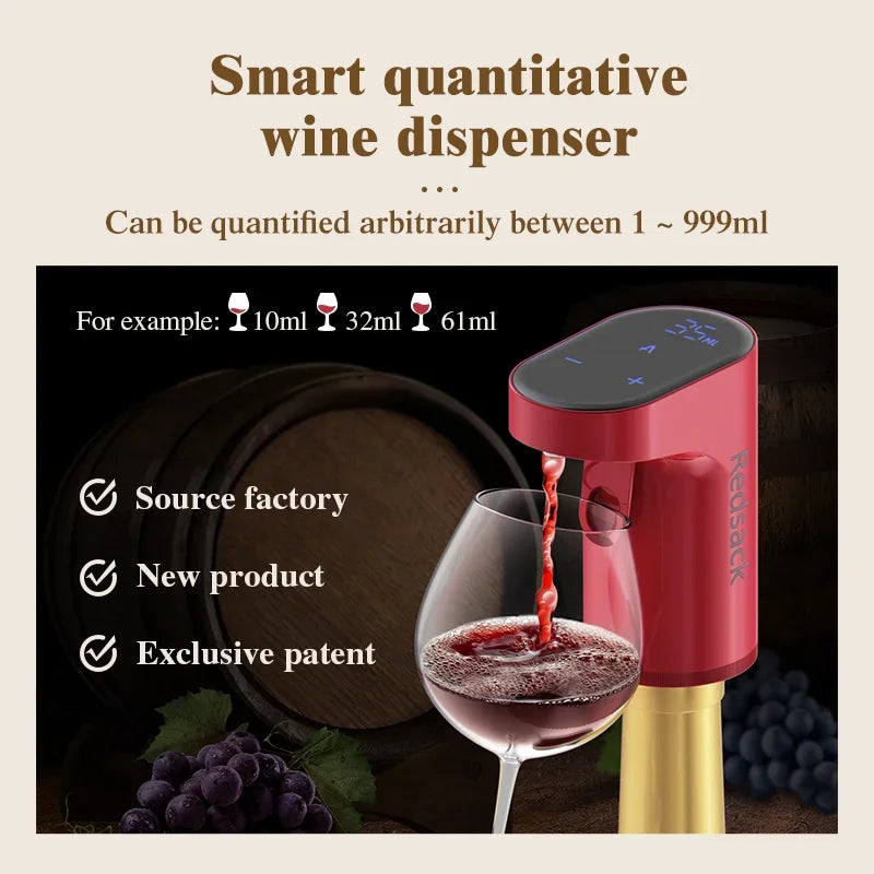 Smart Electric Digital Wine Dispenser Wine Suitable for More than 100 Kinds of Bottle Mouths